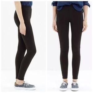 Madewell Ponte Leggings Pants Solid Black Womens Size 6
